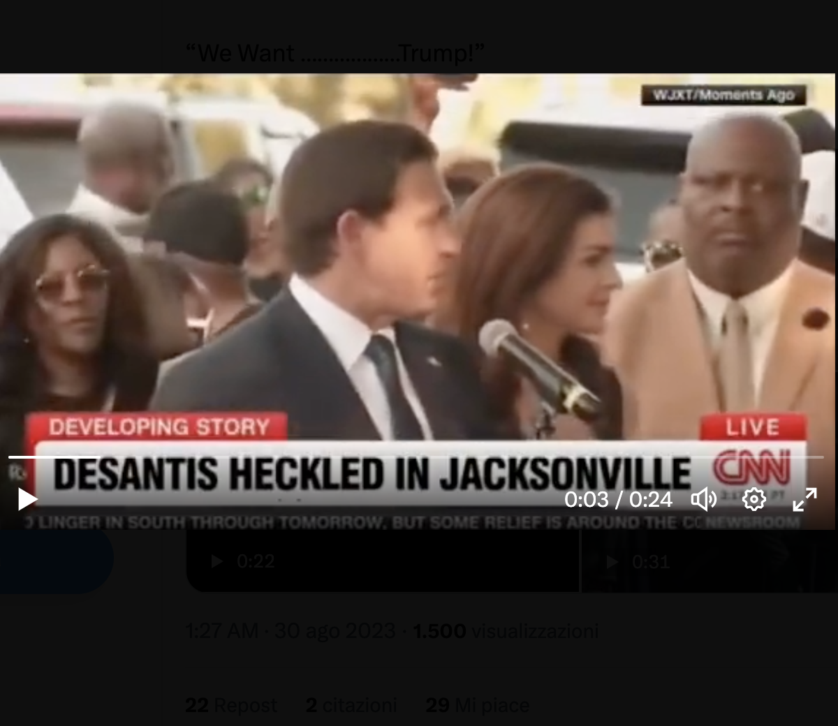 Fact Check: Video Does NOT Show Crowd Chanting ‘We Want Trump’ At